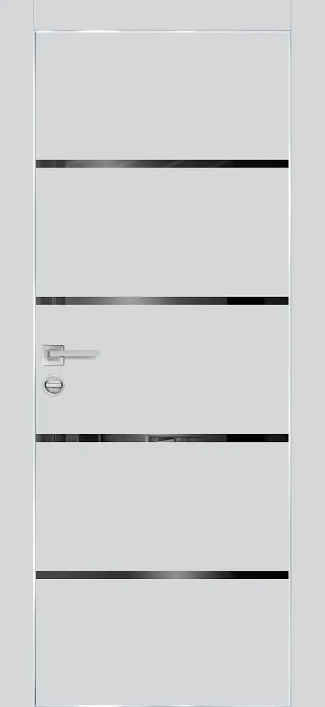 Фото Межкомнатная дверь PX-17  AL кромка с 4-х ст. Сапфир матовый